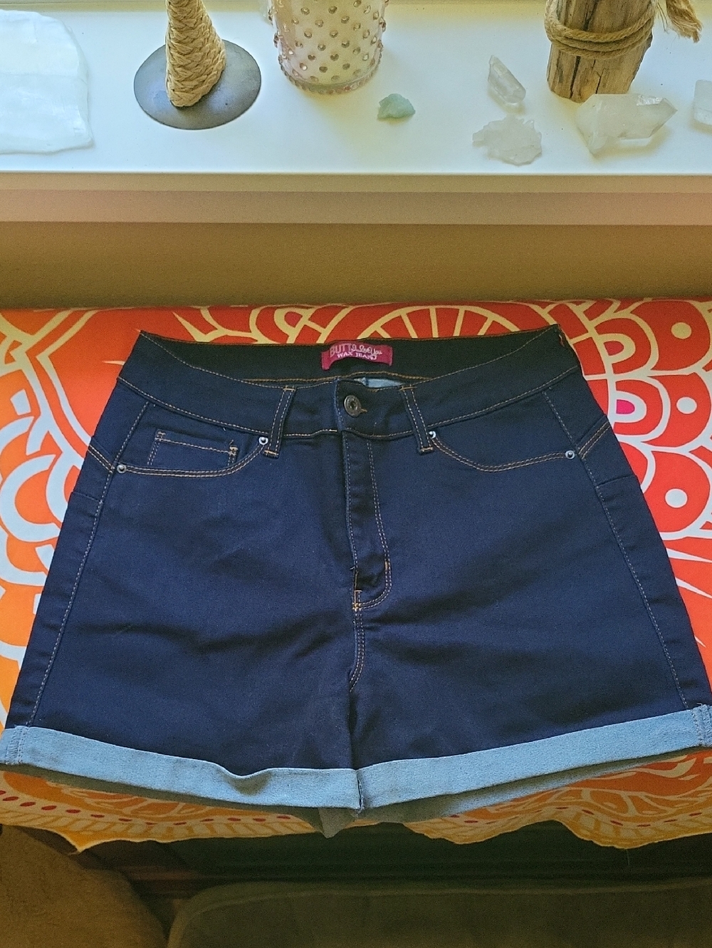 NWOT Butt, I Love You Wax Jean Shorts